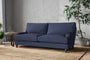 Nkuku MAKE TO ORDER Marri Large Sofa - Recycled Cotton Navy