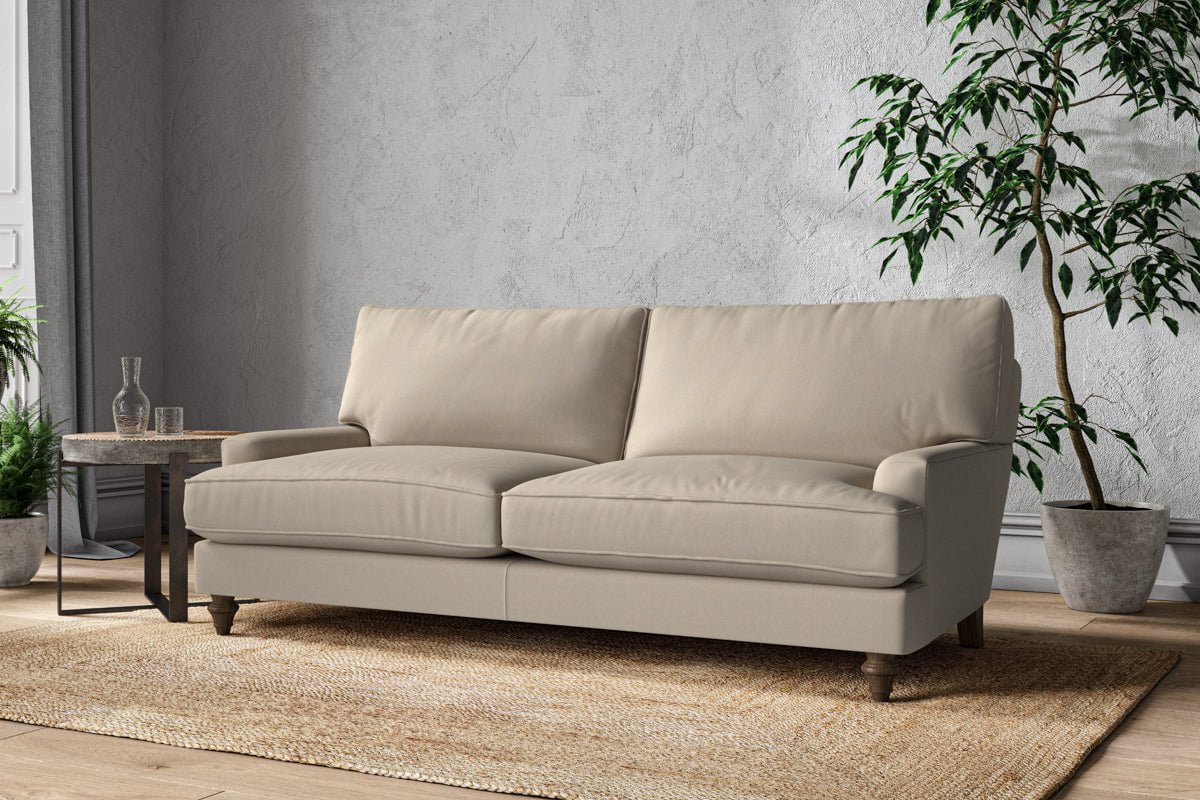 Nkuku MAKE TO ORDER Marri Large Sofa - Recycled Cotton Stone