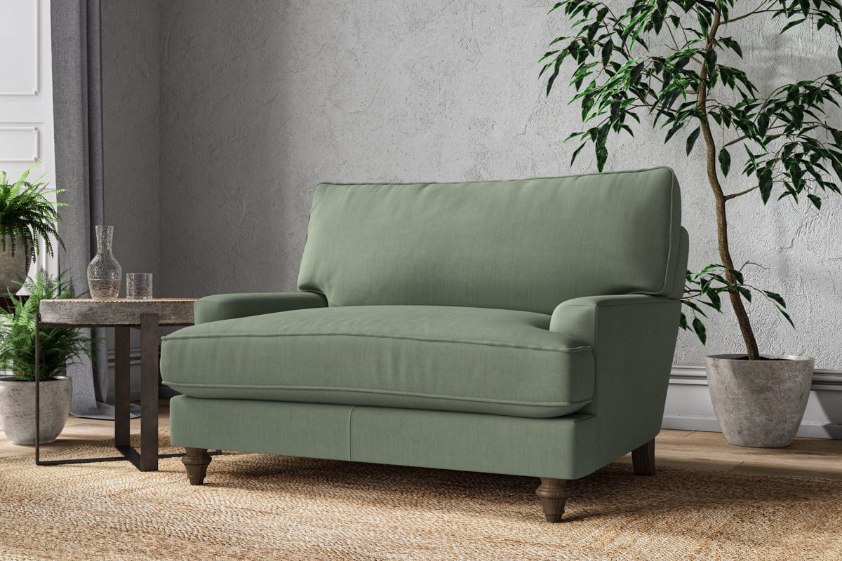 Nkuku MAKE TO ORDER Marri Love Seat - Brera Linen Jade