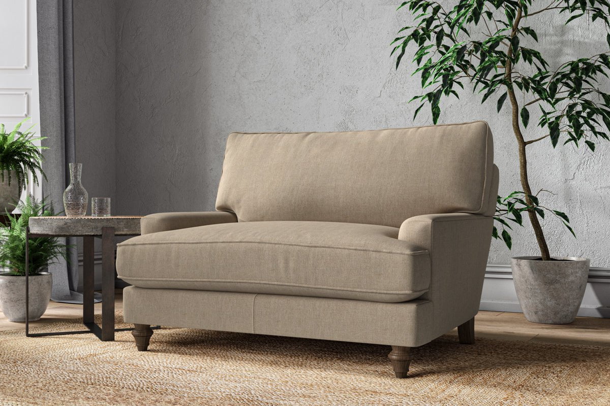 Nkuku MAKE TO ORDER Marri Love Seat - Brera Linen Pebble