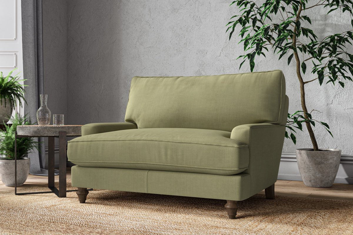 Nkuku MAKE TO ORDER Marri Love Seat - Brera Linen Sage