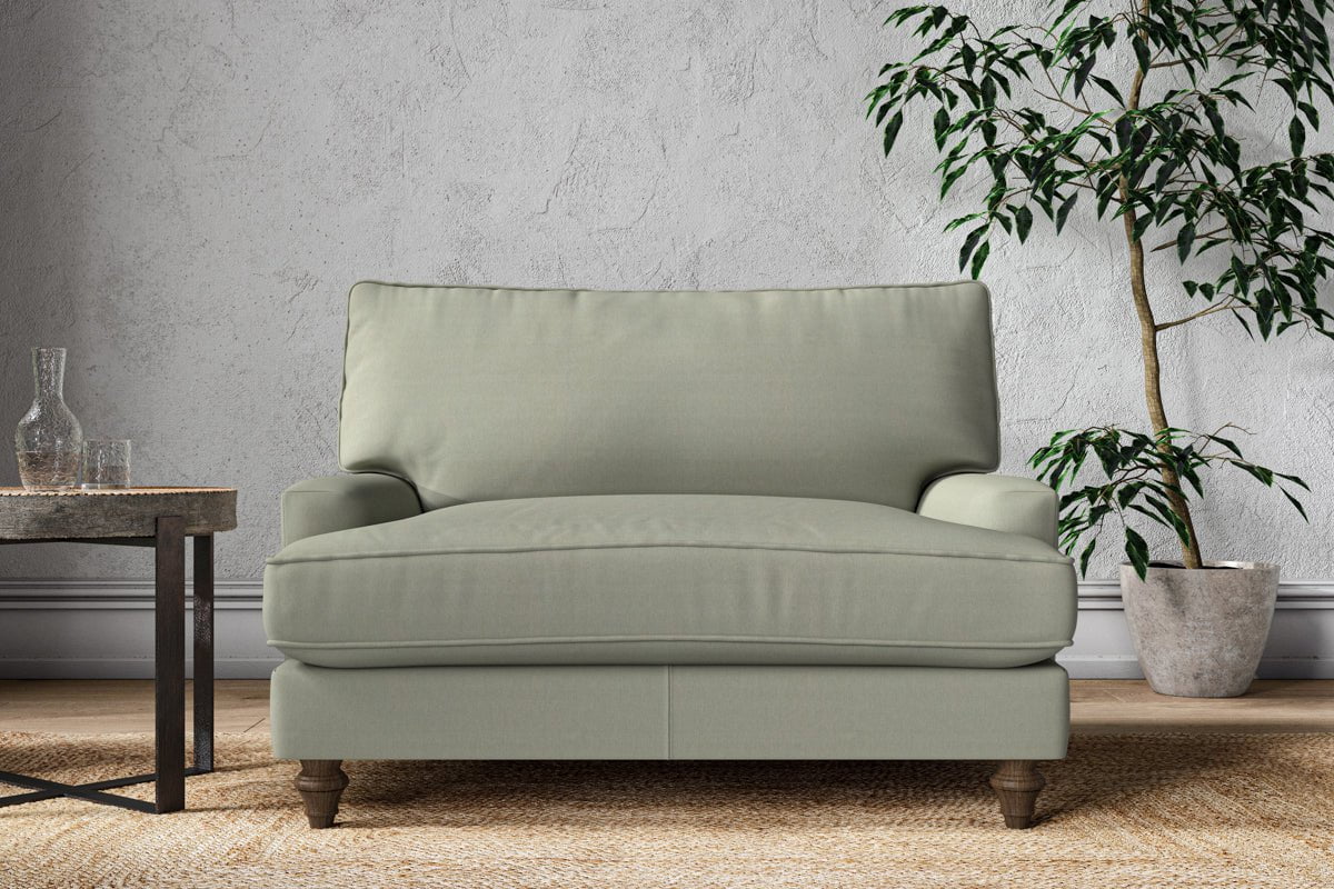 Nkuku MAKE TO ORDER Marri Love Seat - Recycled Cotton Seaspray