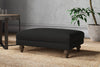 Nkuku MAKE TO ORDER Marri Medium Footstool - Brera Linen Charcoal