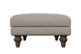 Nkuku MAKE TO ORDER Marri Medium Footstool - Brera Linen Espresso