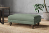 Nkuku MAKE TO ORDER Marri Medium Footstool - Brera Linen Jade