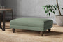 Nkuku MAKE TO ORDER Marri Medium Footstool - Brera Linen Jade