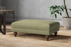 Nkuku MAKE TO ORDER Marri Medium Footstool - Brera Linen Sage