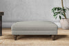 Nkuku MAKE TO ORDER Marri Medium Footstool - Brera Linen Smoke