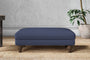 Nkuku MAKE TO ORDER Marri Medium Footstool - Recycled Cotton Navy