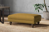 Nkuku MAKE TO ORDER Marri Medium Footstool - Recycled Cotton Ochre