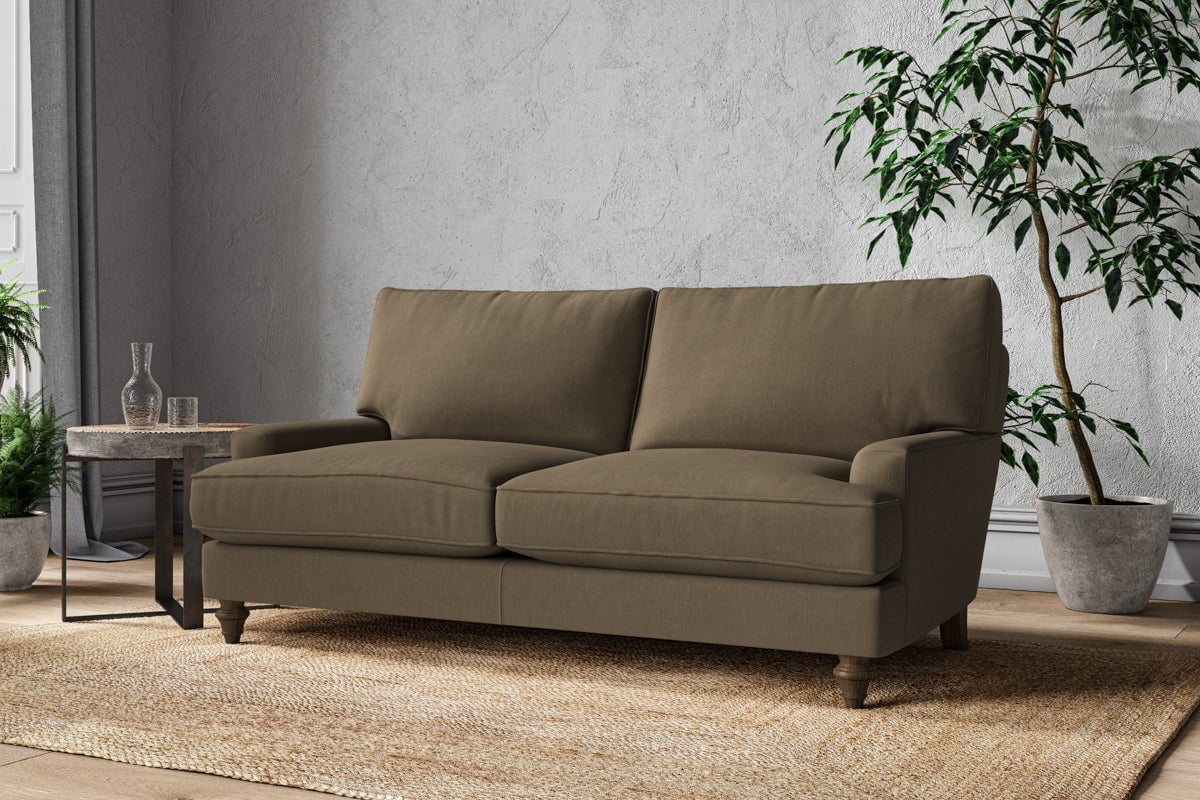 Nkuku MAKE TO ORDER Marri Medium Sofa - Brera Linen Chesnut