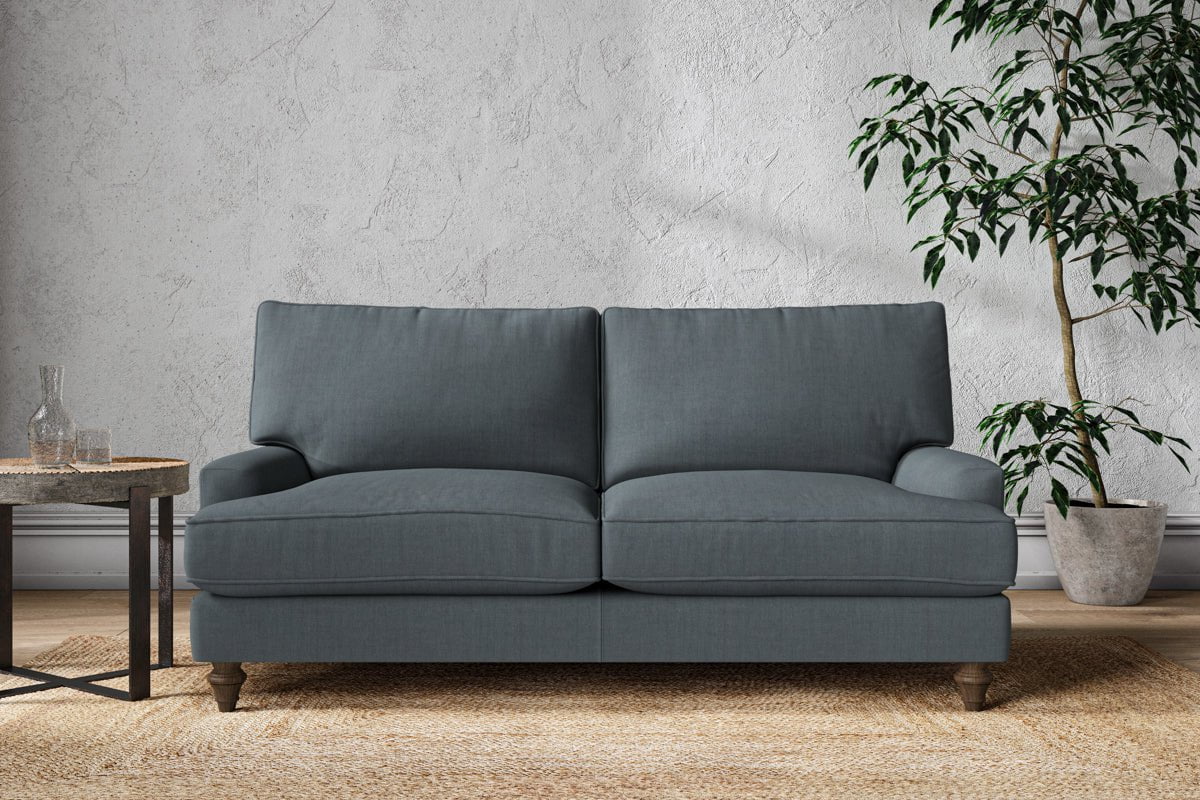 Nkuku MAKE TO ORDER Marri Medium Sofa - Brera Linen Dusk