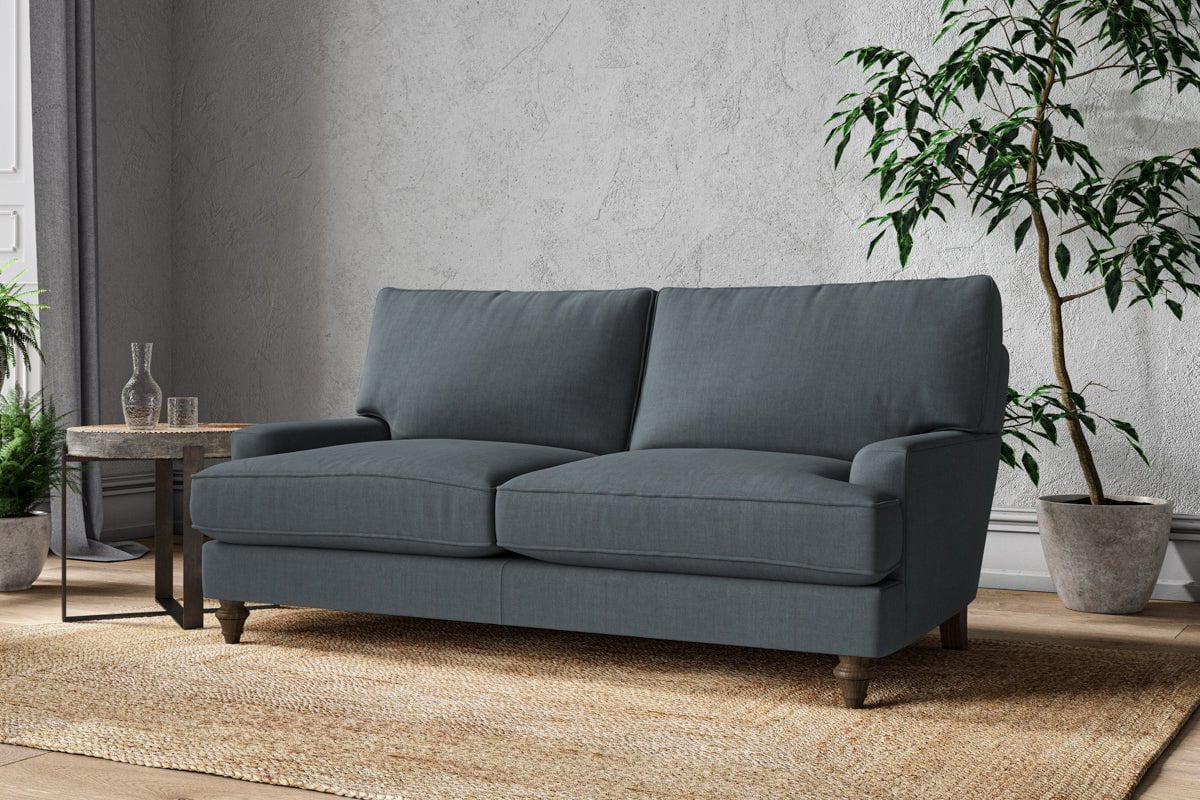 Nkuku MAKE TO ORDER Marri Medium Sofa - Brera Linen Dusk