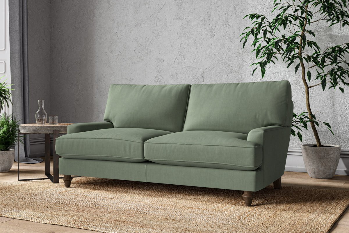 Nkuku MAKE TO ORDER Marri Medium Sofa - Brera Linen Jade