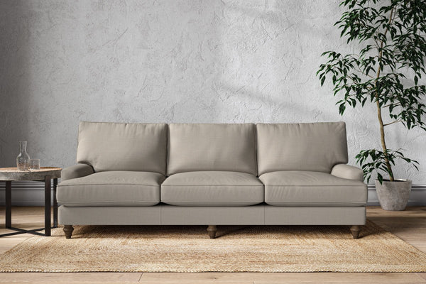 Nkuku MAKE TO ORDER Marri Super Grand Sofa - Recycled Cotton Flax