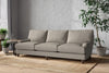 Nkuku MAKE TO ORDER Marri Super Grand Sofa - Recycled Cotton Flax