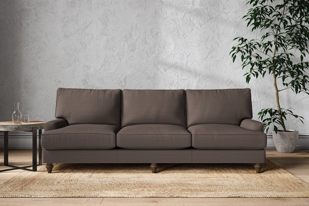 Nkuku MAKE TO ORDER Marri Super Grand Sofa - Recycled Cotton Mocha