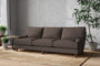 Nkuku MAKE TO ORDER Marri Super Grand Sofa - Recycled Cotton Mocha