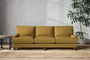 Nkuku MAKE TO ORDER Marri Super Grand Sofa - Recycled Cotton Ochre