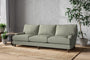 Nkuku MAKE TO ORDER Marri Super Grand Sofa - Recycled Cotton Seaspray