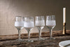 Anara Etched Wine Glass - Clear - (Set of 4) - Large-nkuku