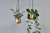 Atsu Brass Hanging Planter-nkuku