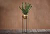 Atsu Brass Planter Stand-nkuku