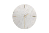 Besa Marble Clock - White-nkuku