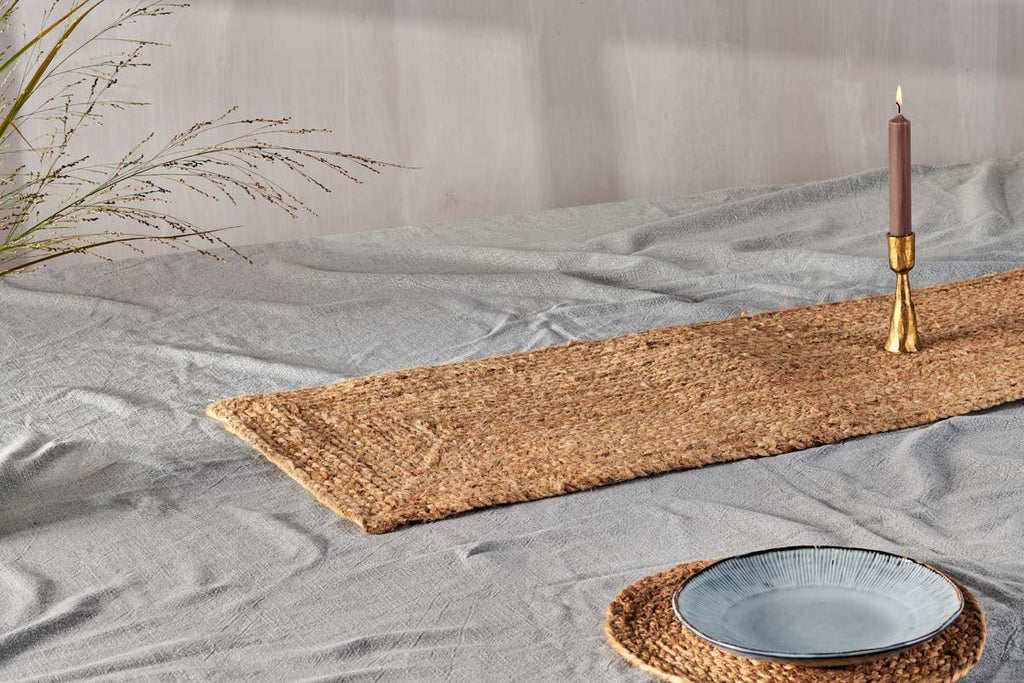 Braided Hemp Table Runner-nkuku