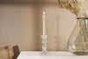 Buran Glass Candlestick - Clear-nkuku