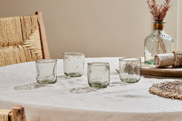 Chandani Tumbler Short - Clear - (Set of 4)-nkuku