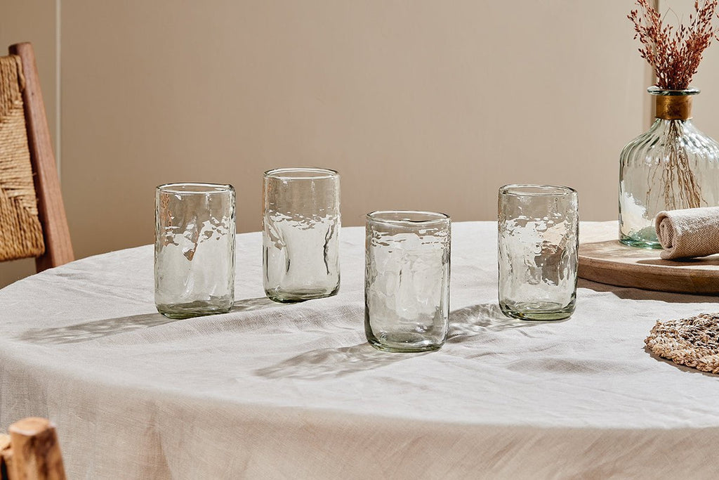 Chandani Tumbler Tall - Clear - (Set of 4)-nkuku