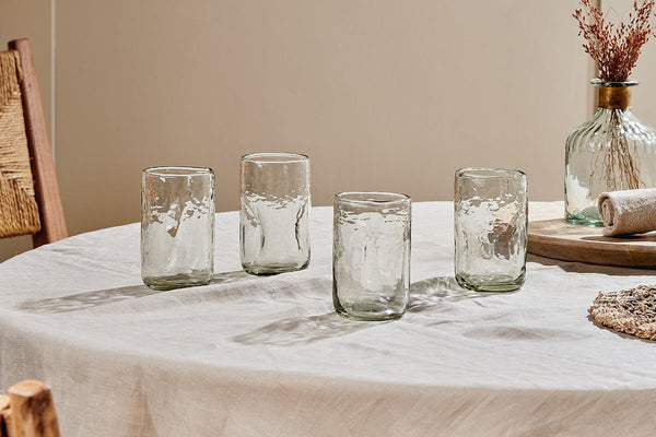 Chandani Tumbler Tall - Clear - (Set of 4)-nkuku