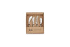 Darsa Cheese Knife Set - Brushed Gold (Set of 4)-nkuku