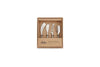 Darsa Cheese Knife Set - Brushed Silver (Set of 4)-nkuku