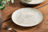 Dhanuk Ceramic Dinner Plate - Cream-nkuku