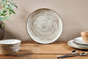 Dhanuk Ceramic Dinner Plate - Cream-nkuku