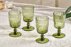 Fali Wine Glass - Olive - (Set of 4)-nkuku