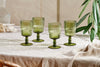 Fali Wine Glass - Olive - (Set of 4)-nkuku