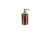 Ilcoso Recycled Hammered Glass Soap Dispenser - Amber-nkuku