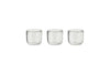 Irda Glass Small Tealight - Clear - Small (Set of 3)-nkuku