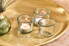 Irda Glass Small Tealight - Clear - Small (Set of 3)-nkuku