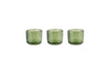 Irda Glass Small Tealight - Dark Emerald - Small (Set of 3)-nkuku