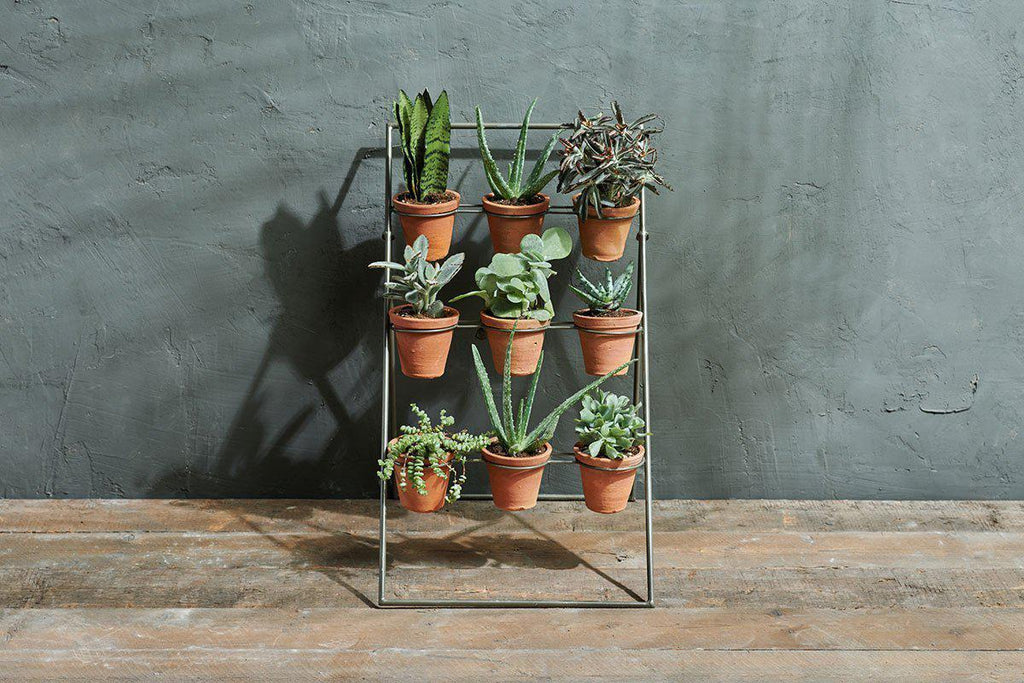 Jara Terracotta Planter Stand-nkuku