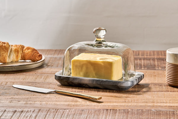 Kallso Marble Butter Dish-nkuku