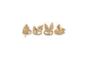 Leaf Brass Napkin Rings (Set of 4)-nkuku