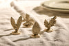 Leaf Brass Place Card Holders (Set of 4)-nkuku