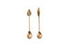 Leaf Spoon Gift Set - Antique Brass (Set of 2)-nkuku