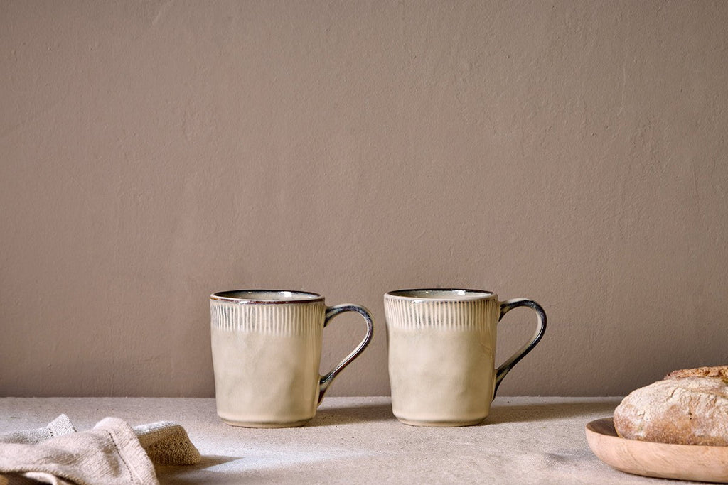 Malia Mug - Cream - (Set of 2)-nkuku