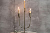 Mbata Brass Candelabra - Antique Brass-nkuku